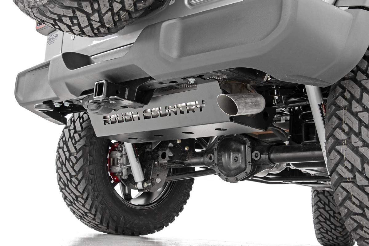 Muffler Rough Country Skid Plate for 2018-2024 Jeep Wrangler JL - 10599