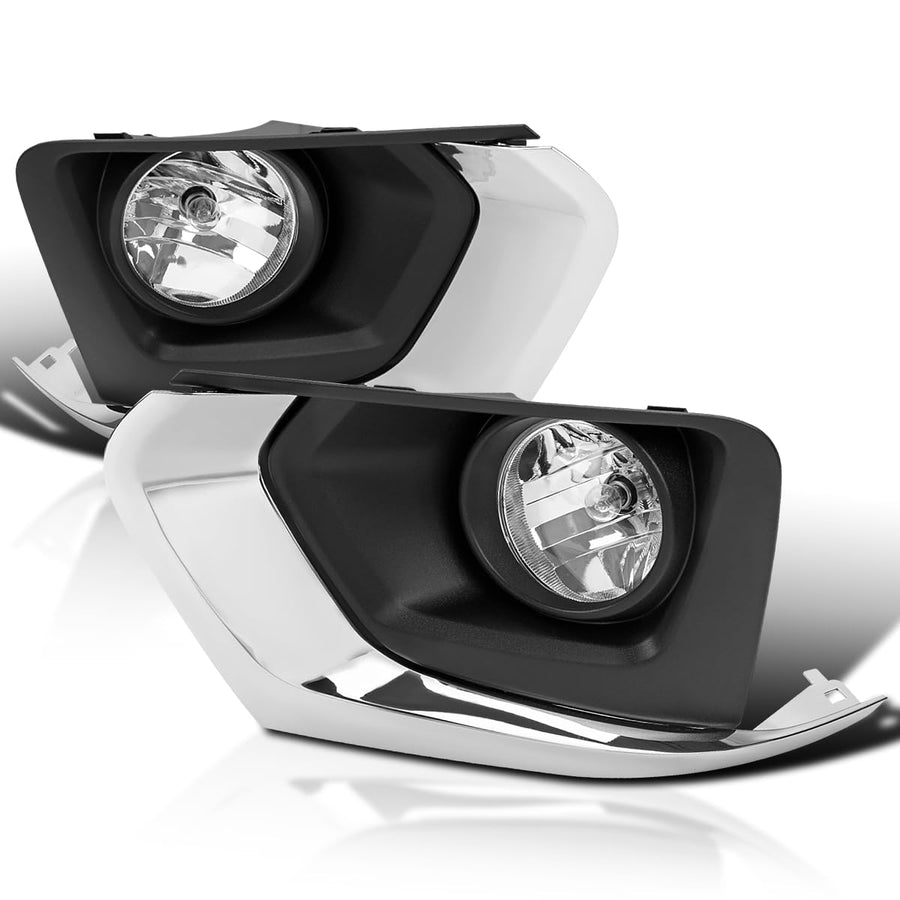 Fog Light Spec-D Tuning Clear Lens with Universal Wiring and Switch Compatible with Chevrolet Chevy Traverse 2018