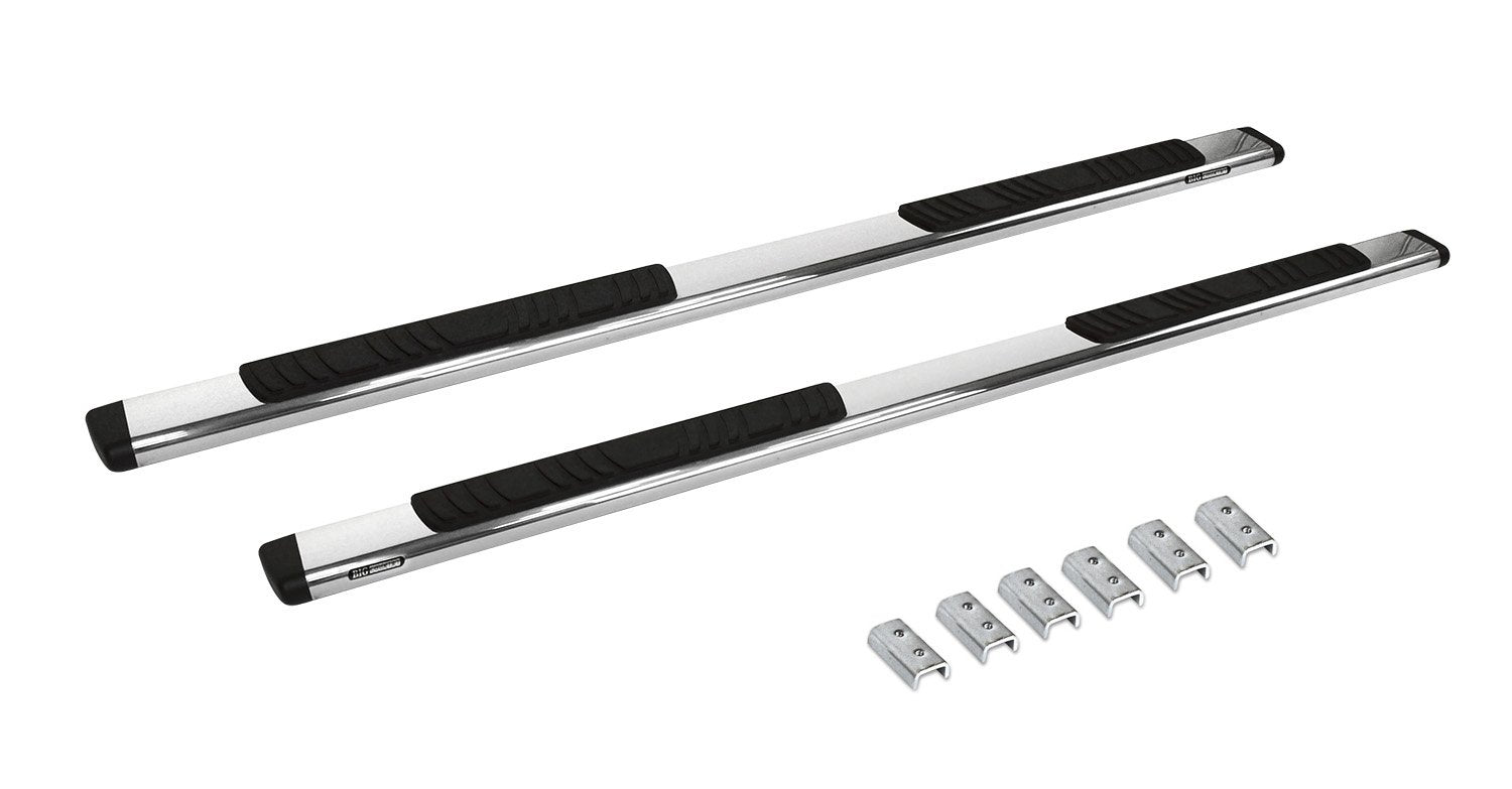 Go Rhino 5" Low Profile OE Xtreme Sidesteps & Brackets | Stainless Steel, Polished | 685404580PS | Fits 2007-2013 Chevrolet Silverado & GMC Sierra HD Extended Cab (See Description)