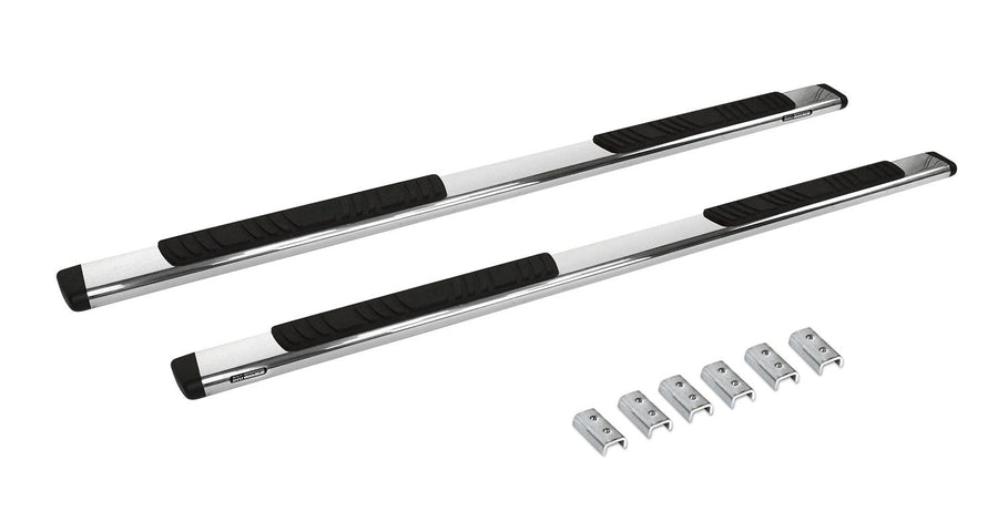 Go Rhino 5" Low Profile OE Xtreme Sidesteps & Brackets | Stainless Steel, Polished | 685404580PS | Fits 2007-2013 Chevrolet Silverado & GMC Sierra HD Extended Cab (See Description)