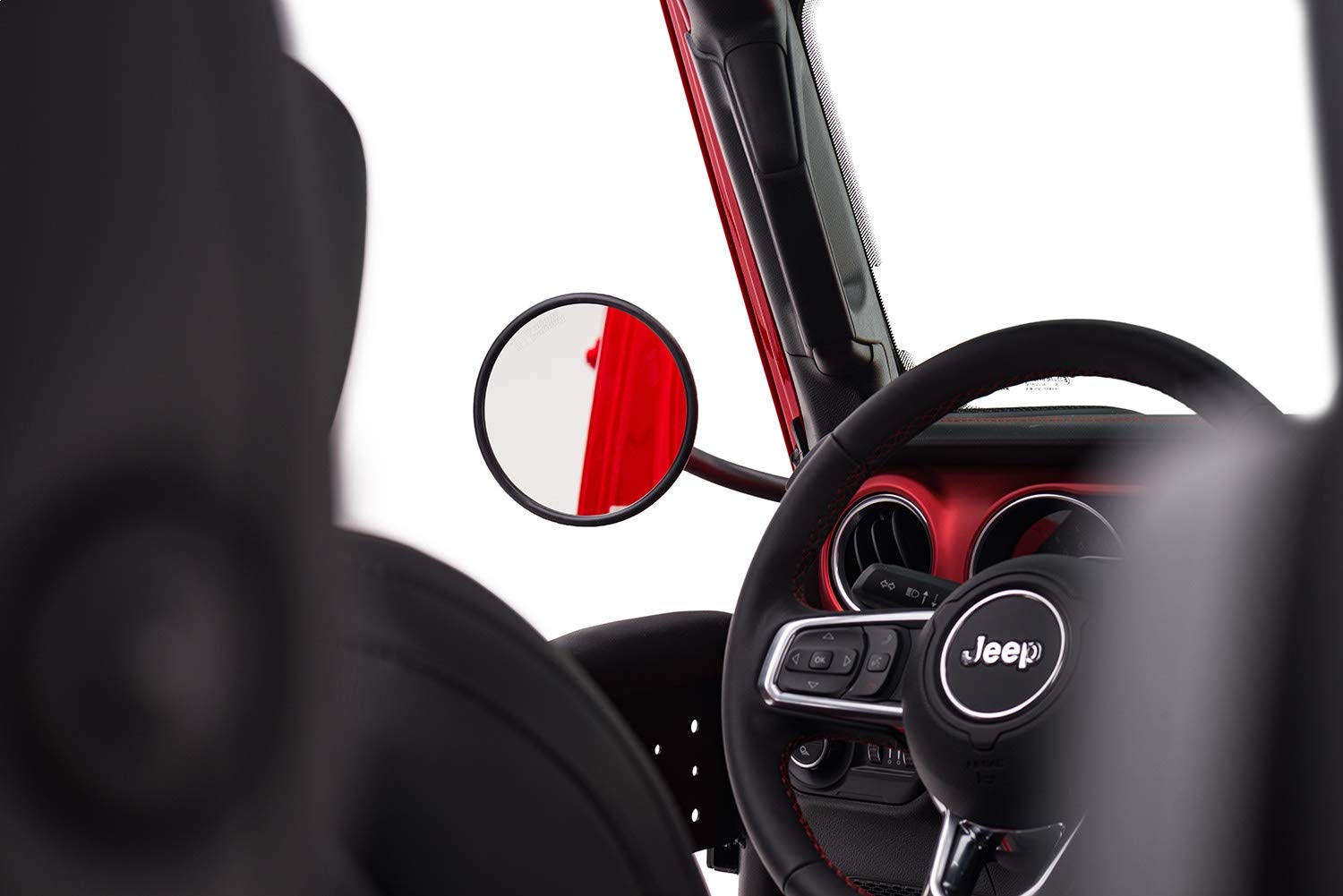 Rugged Ridge Trail Mirror for Jeep Gladiator/Wrangler | Round | 11025.23 | Fits 2018-2025 Jeep Wrangler JL; 2020-2025 Jeep Gladiator JT