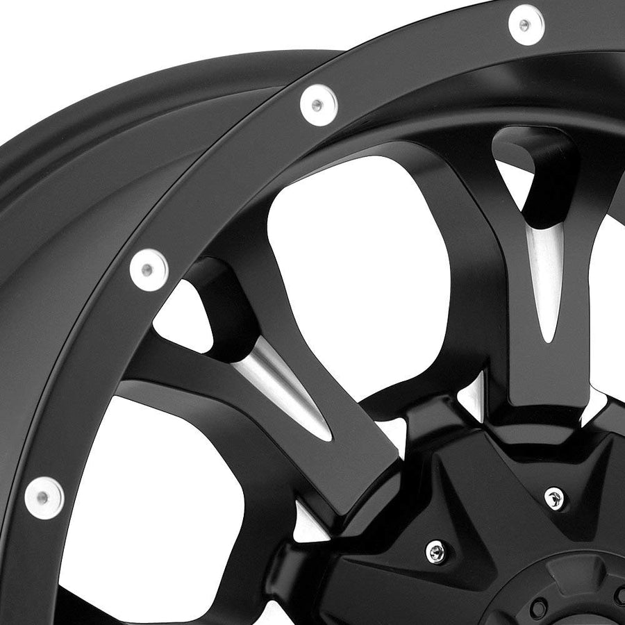 D517 Fuel Krank Black Wheel with Painted and tpms (18 x 9. inches /8 x 170 mm, 1 mm Offset)