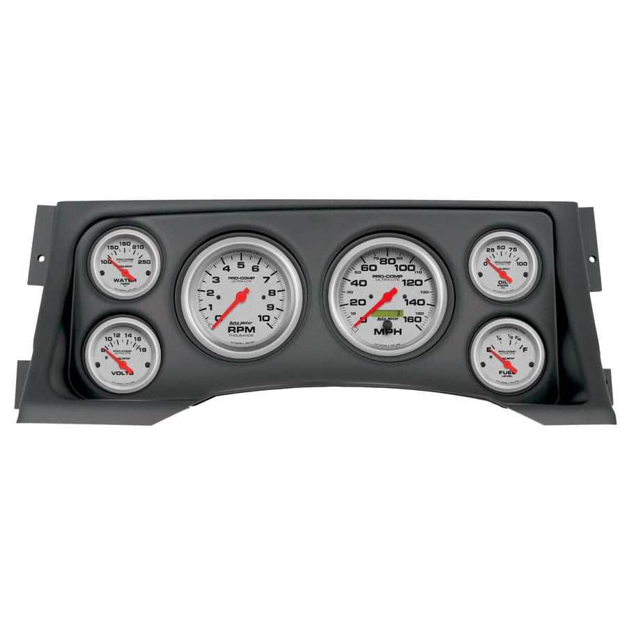 AutoMeter Dash Kit Direct Fit, (3 3/8" X2, 2 1/16" X4), Chevy/Gmc Truck 95-98, Ultra-Lite (2928-13)