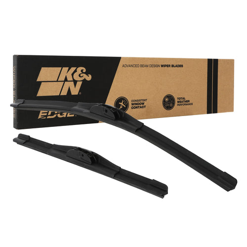 Wiper Blades K&N EDGE: All Weather Performance, Superior Windshield Contact, Streak-Free Wipe Technology: 24" + 22" (Pack of 2)