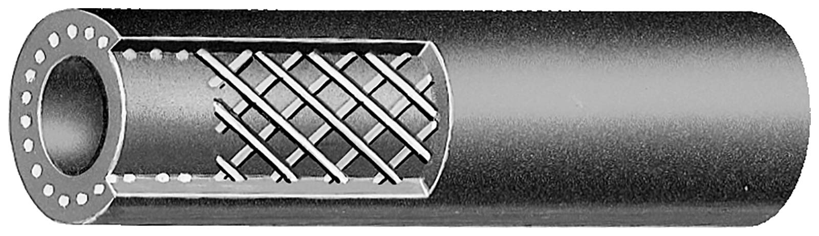 27074 Gates Windshield Washer/Vacuum Reinforced Hose-50' Length, Inner Diameter 1/4"