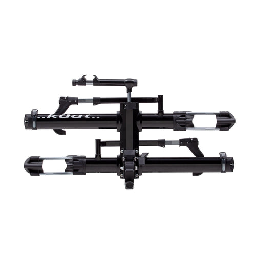2-Bike Hitch Rack KUAT NV 2.0-2" | Robust 2-Bike Rack with Trail Doc for Riders & Cyclists | Rugged All-Metal Construction | E-Bike Compatible | Easy Installation, Black Metallic/Gray Anodize
