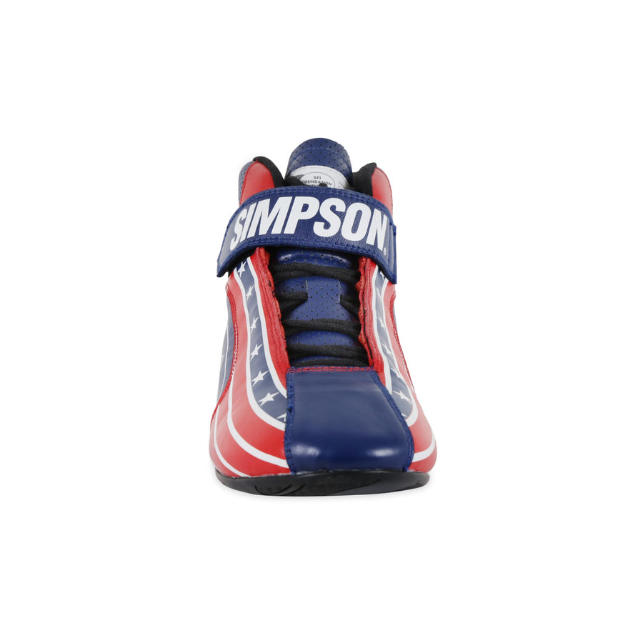 Simpson Racing DNA X2 Shoes Pair Adult Size 11.5 Patriot