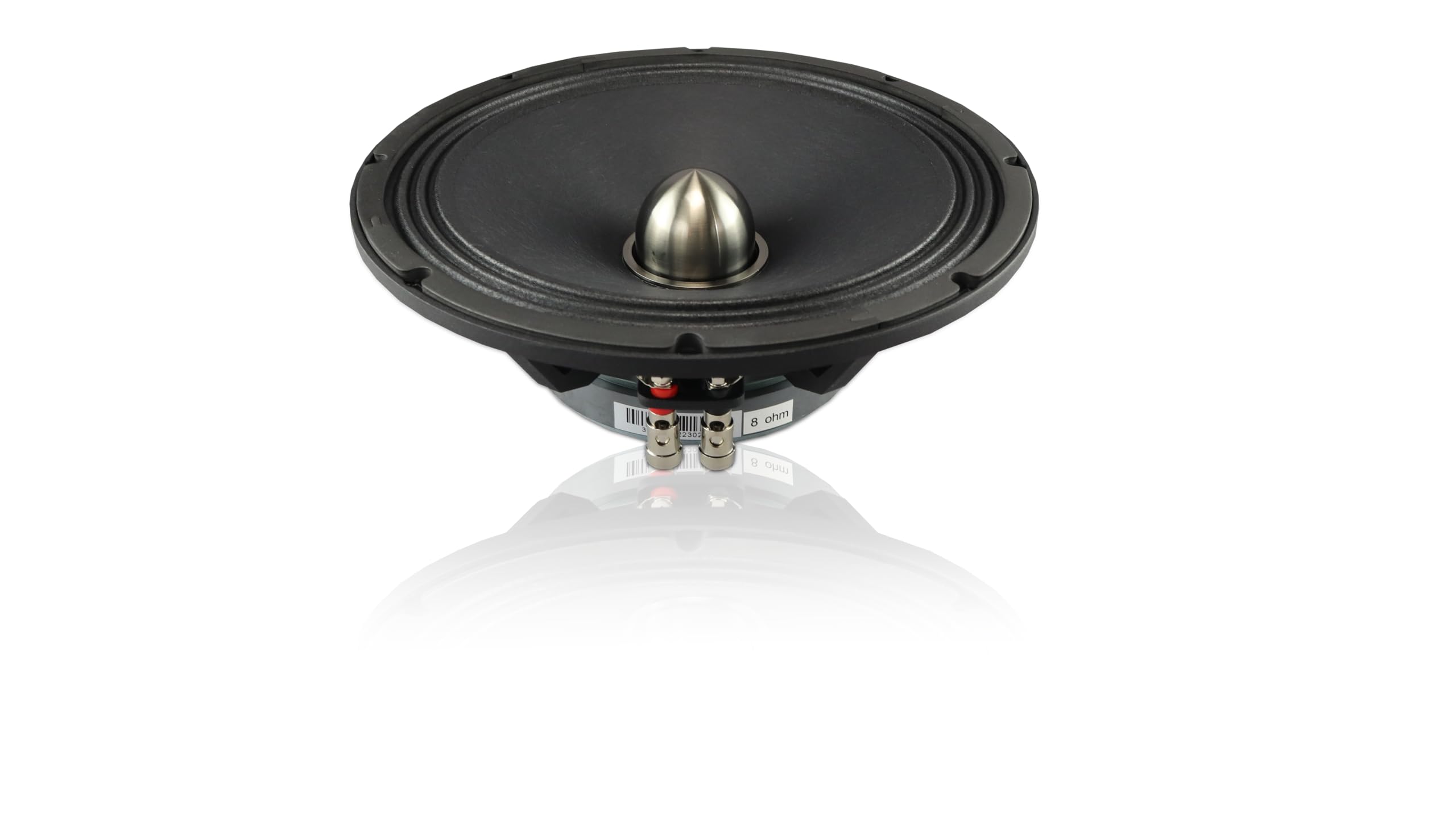 LCMRv.2-10 Sundown Audio Midrange Speaker - 120W RMS, 8-Ohm - 10" Phase Plug Design - High-Power Car Audio Driver, 20Hz-10kHz Full Range - Single Unit