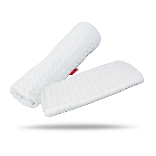 Maxshine 3-Pack Universal Waffle Towels (400GSM, 24" x 36") – Professional Microfiber Drying Cloths for Car Windows, Mirrors & Delicate Surfaces – Lint-Free Auto Detailing Towels