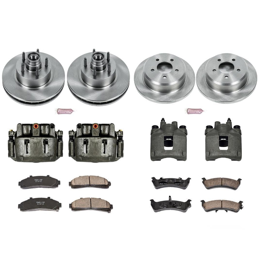 Power Stop KCOE1855 1-Click OE Replacement Brake Kit with Calipers For Ford Explorer 1995-2001, Ford Ranger 1998-2002, Mercury Mountaineer 1997-2001 Autospecialty [Model Specific]