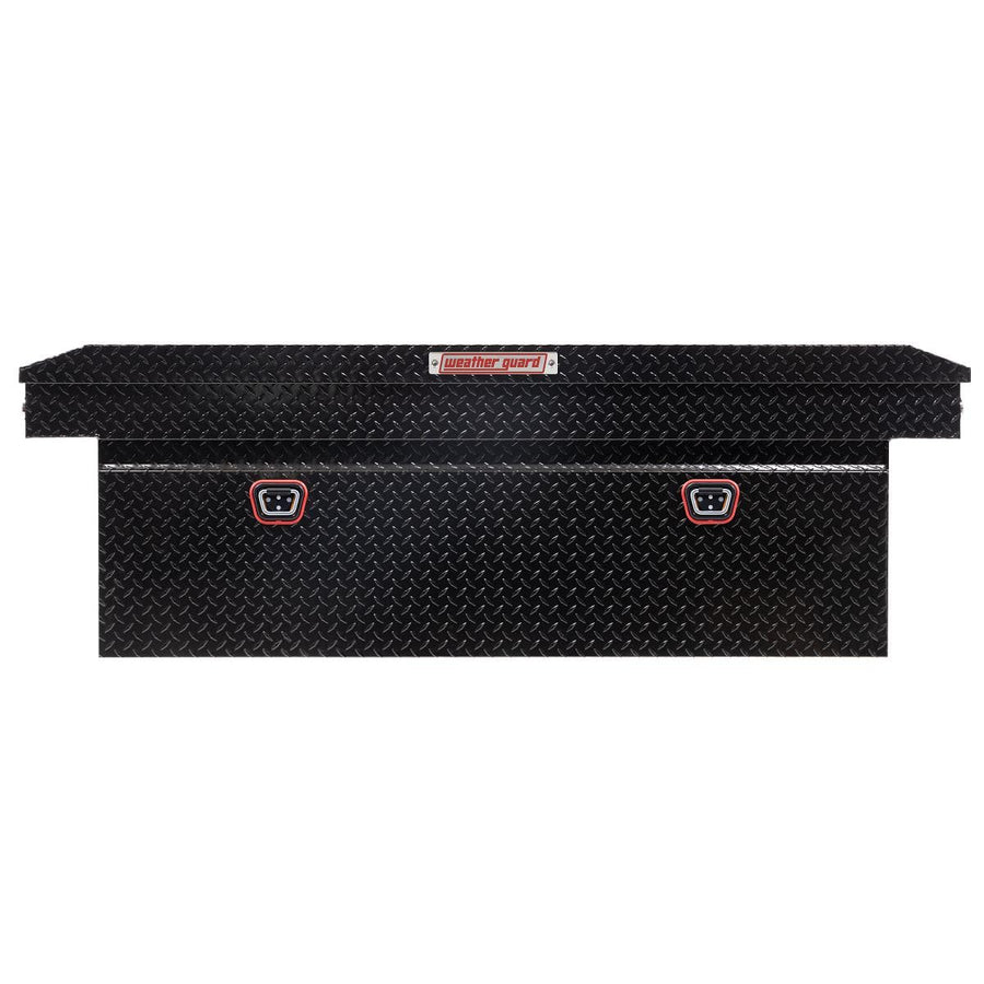Weather Guard Saddle Box Model 123-5-04, Aluminum, Full Deep, Gloss Black, 15.0 cu ft