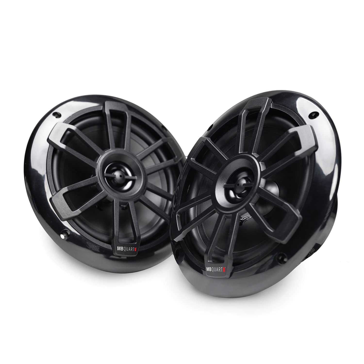 Nautic Series MB Quart 6.5-Inch 80-Watt Coaxial Speakers (Black)