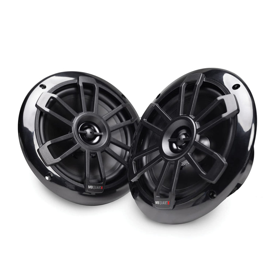 Nautic Series MB Quart 6.5-Inch 80-Watt Coaxial Speakers (Black)