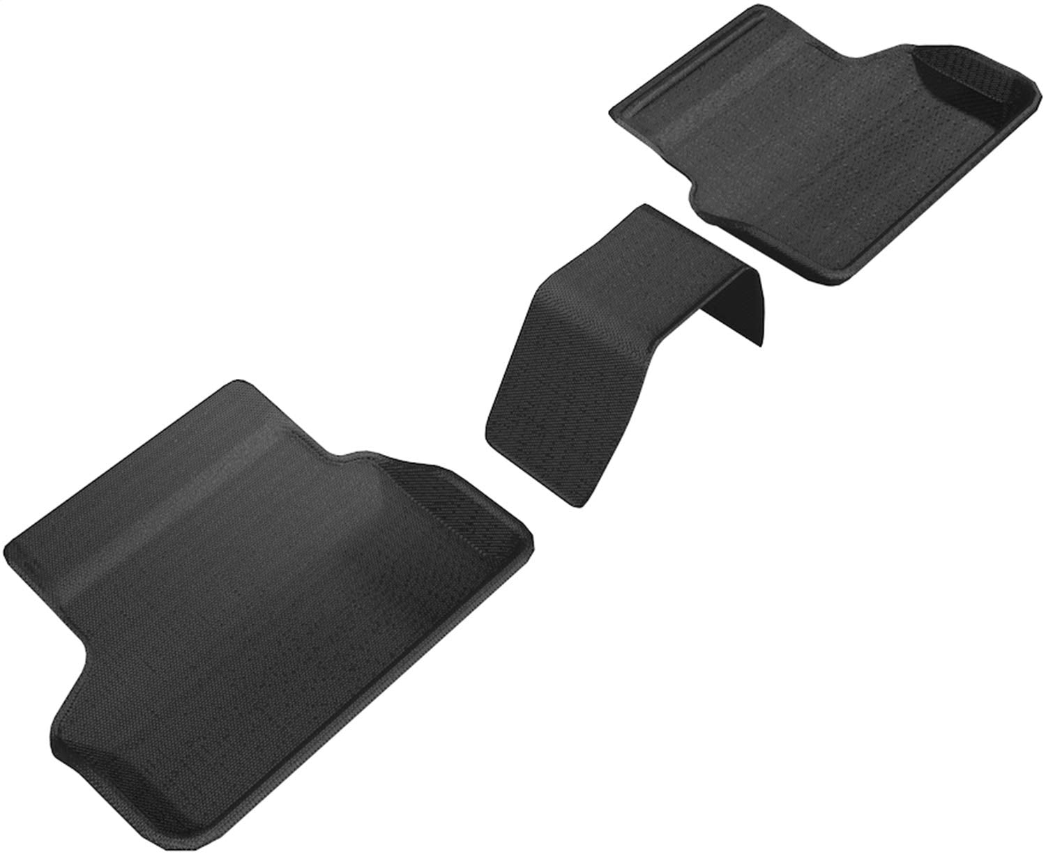 KAGU 3D MAXpider Custom Fit Floor Mat (BLACK) Compatible with BMW 5 SERIES (G30/G31) RWD 2017-2023 - Second Row