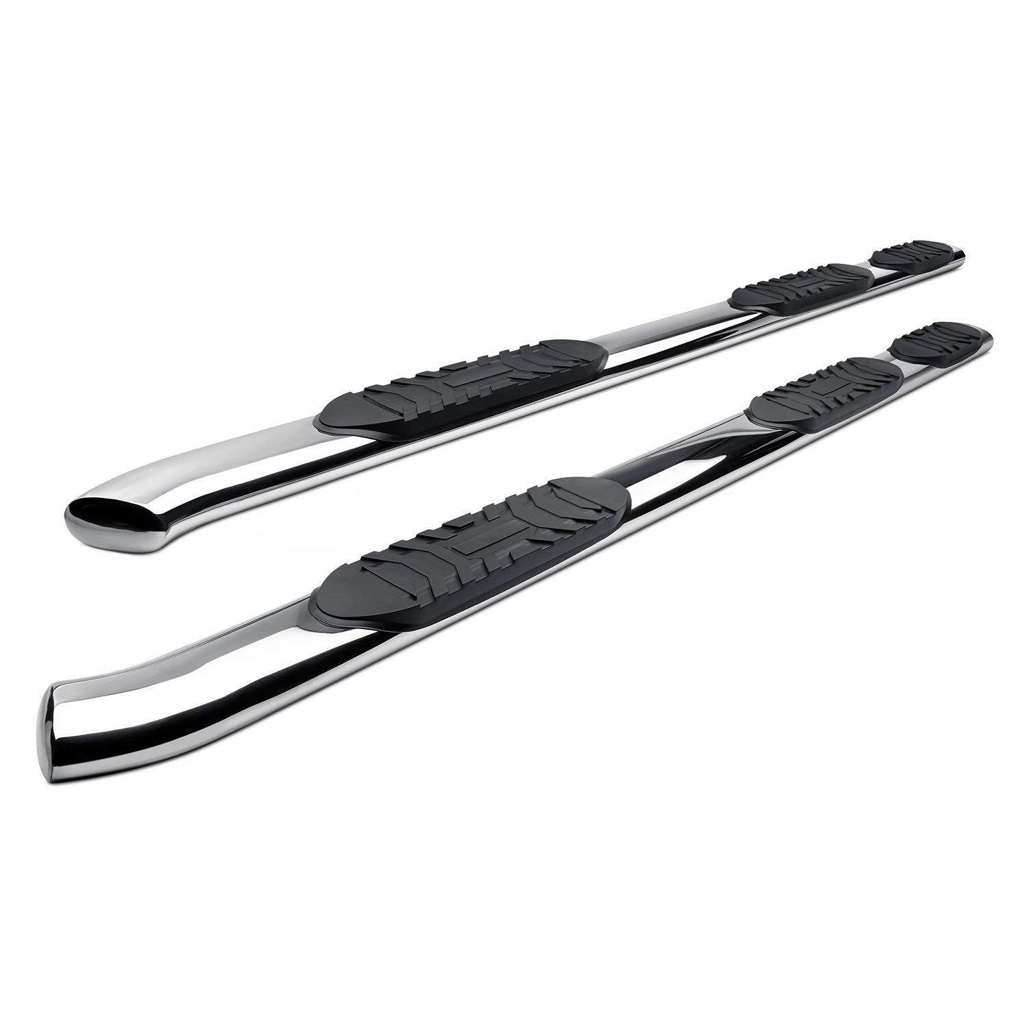 5 in. Widestep Oval Steelcraft Wheel To Wheel Side Bar Polished Stainless Steel