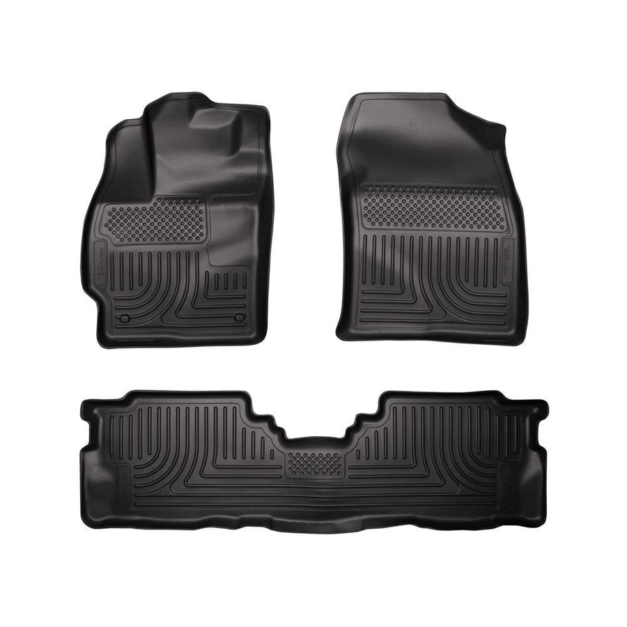 Husky Liners WeatherBeater 98911 Combination Front & 2ND Seat Floor Liners - (3
