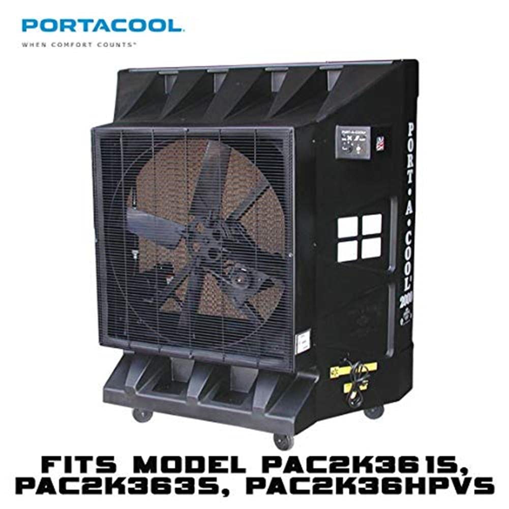 Caster Kit Portacool,12" L x 12" W x 4" H Size, Black (PARPACCST400)