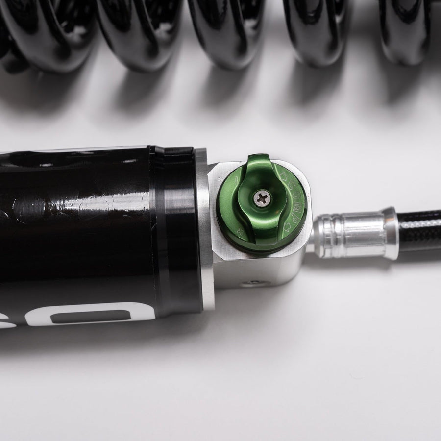 150107-424500 RSO 07-21 Toyota Tundra Front 2.5 Coilover Adjustable Remote Reservoir Shocks 1-3in Lift