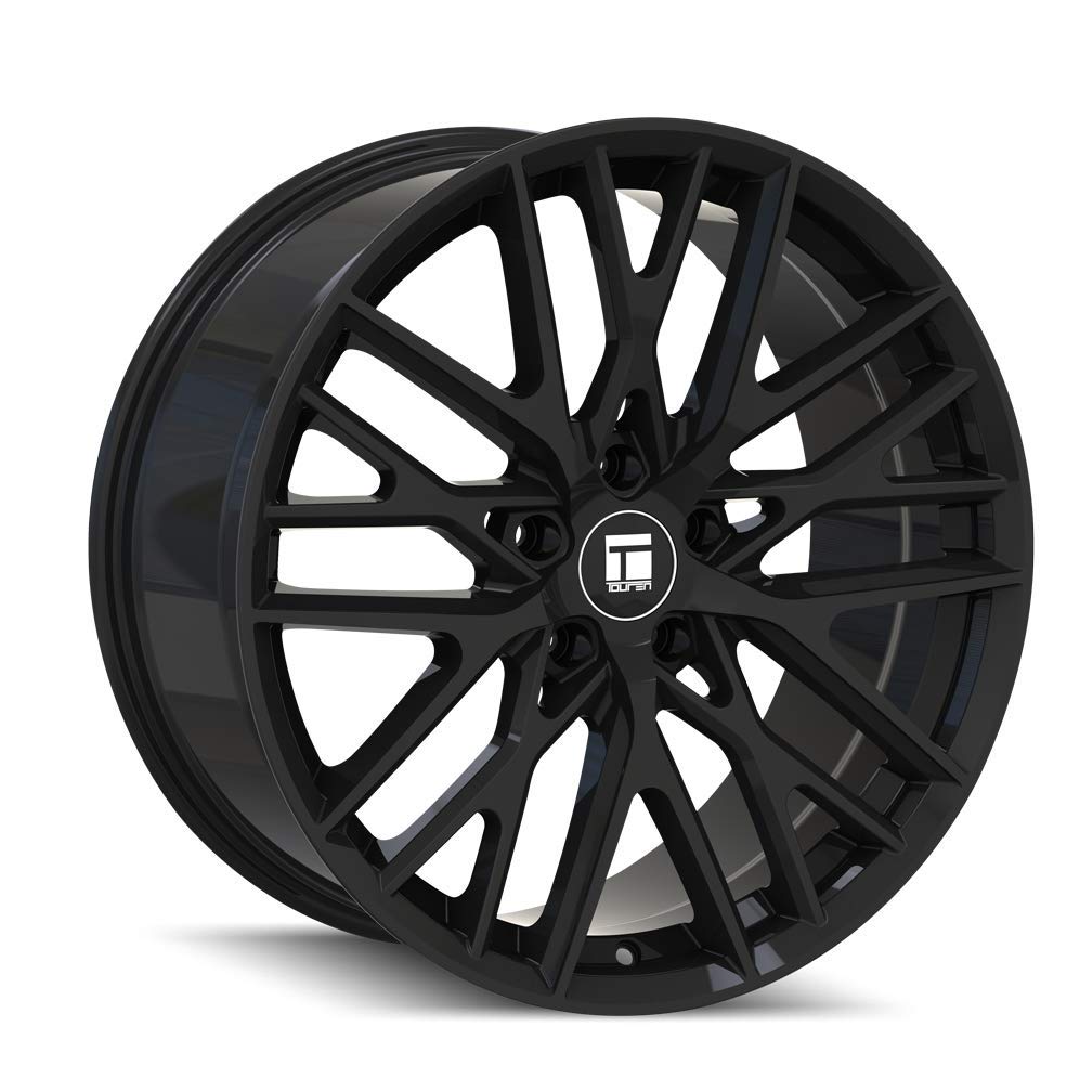 Black Touren 3291 Wheel with Glossy (22 x 11. inches /0 x 139 mm, 18 mm Offset)