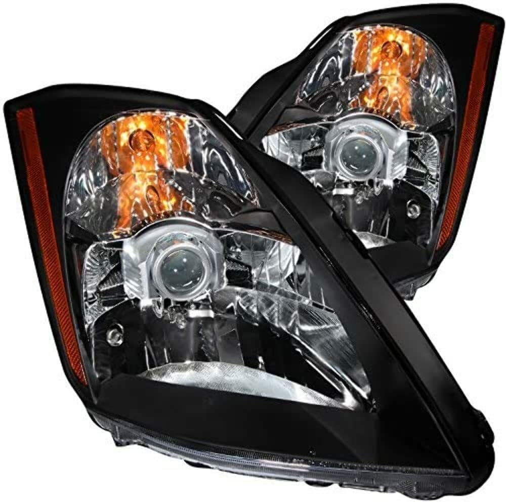 Projector Headlight Set-Black ANZO USA 121108