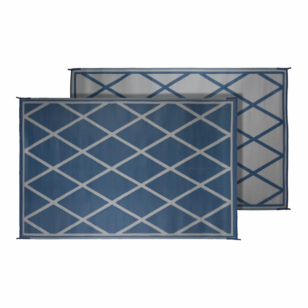 Diamond Faulkner 68912 Mat 9x12 Blue/ivory