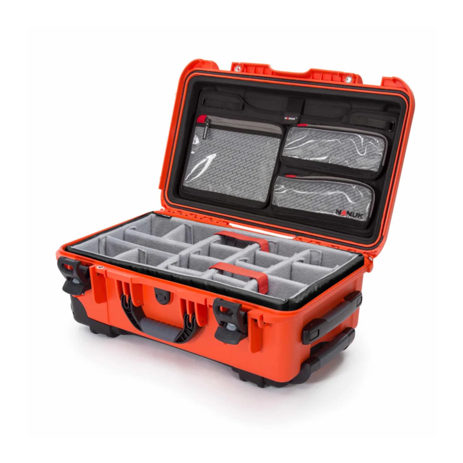 Pro Photo Kit NANUK 935 – Waterproof Travel Camera Hard Case with Padded Dividers and Wheels, 22” x 14” x 9” - Dustproof and Impact Resistant, Airline Carry-On Approved – Orange