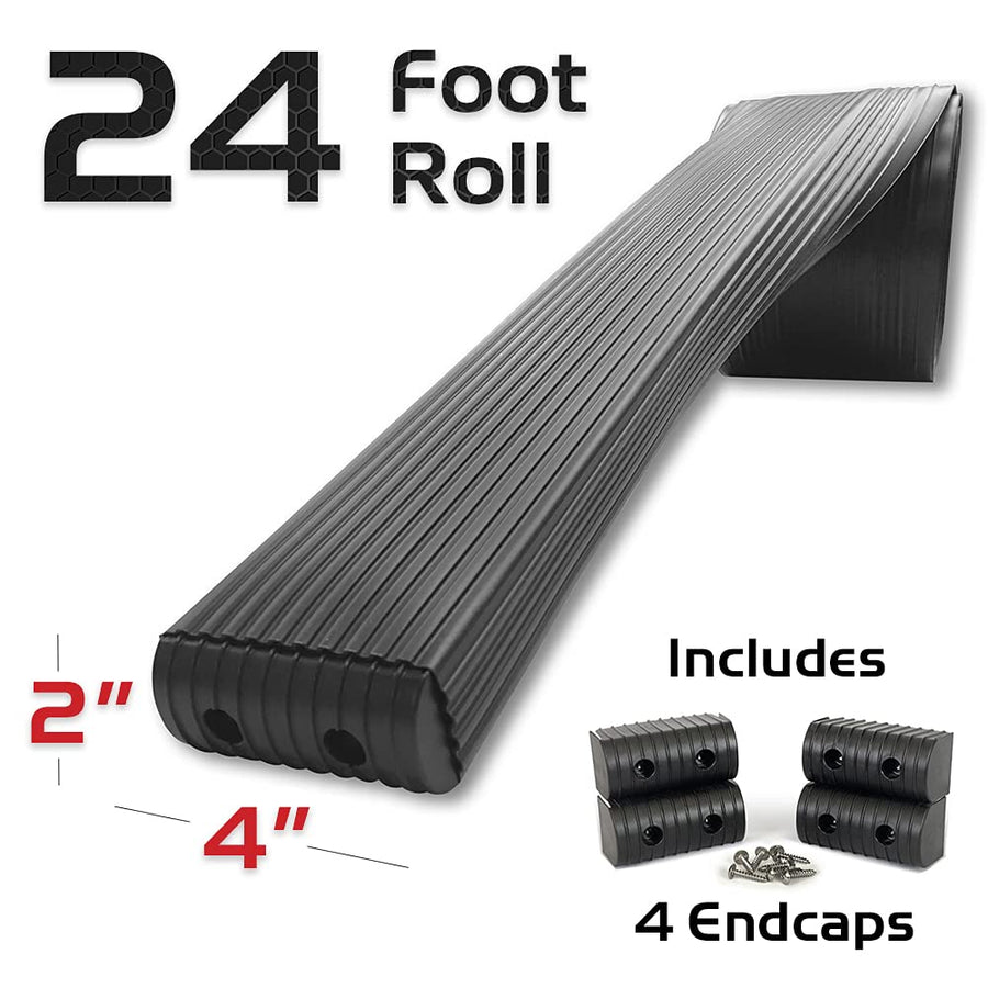 Bunk Wrap Kit Caliber 23054-BK, 24-ft Roll of 2x4-in Bunk Wrap with Endcaps, Black
