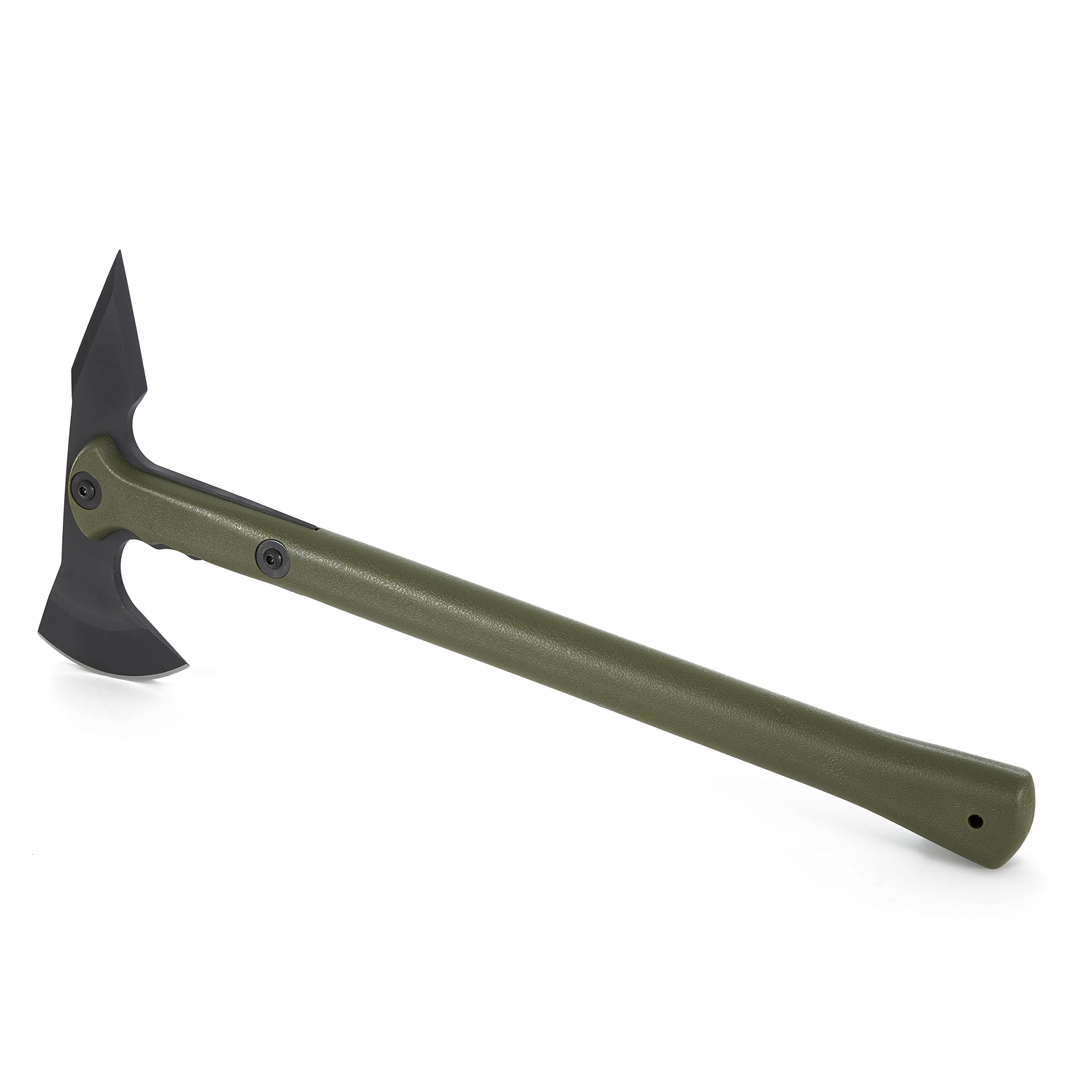 Drop Forged Cold Steel Tomahawk Survival Hatchet - Great for Camping, Survival, Outdoors and Chopping Wood, Trench Hawk - OD Green