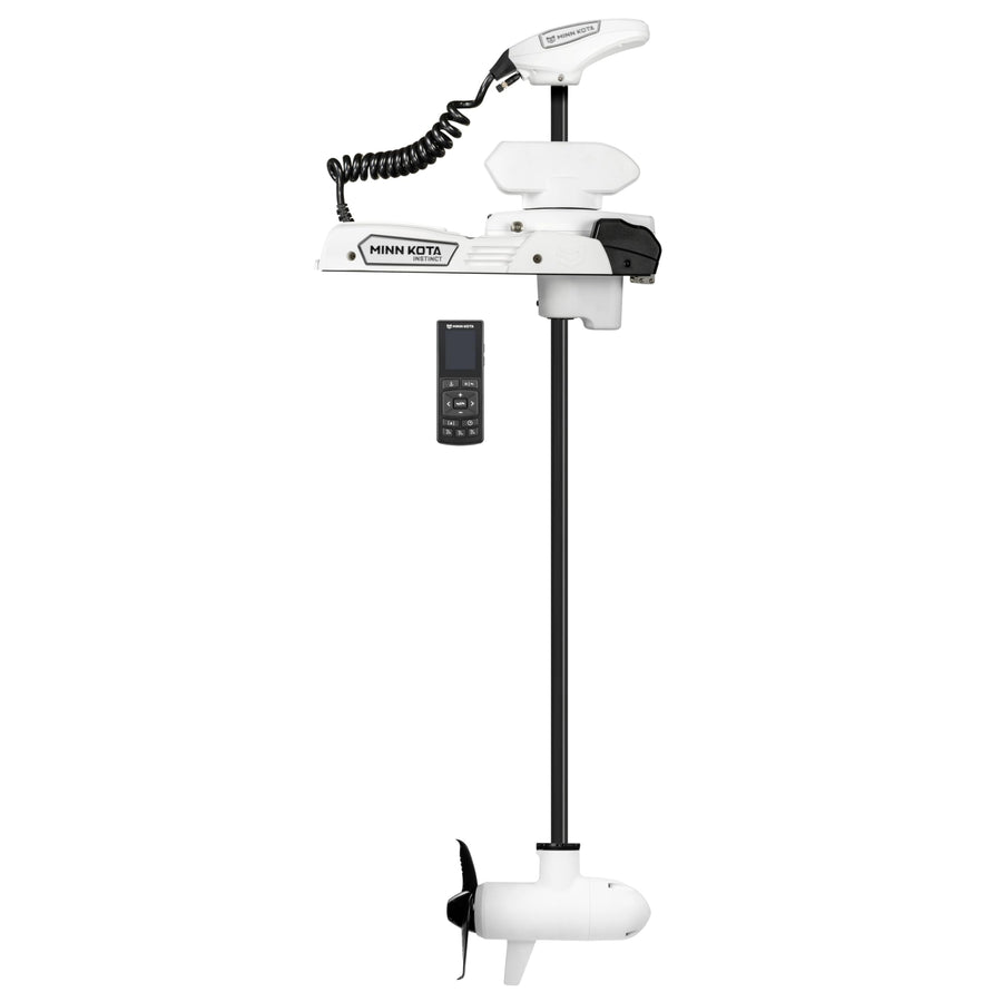 Minn Kota Riptide QUEST Instinct Brushless Bow-Mount Electric Trolling Motor – 90/115 Lb. Thrust, 60 In. Shaft, Saltwater, White
