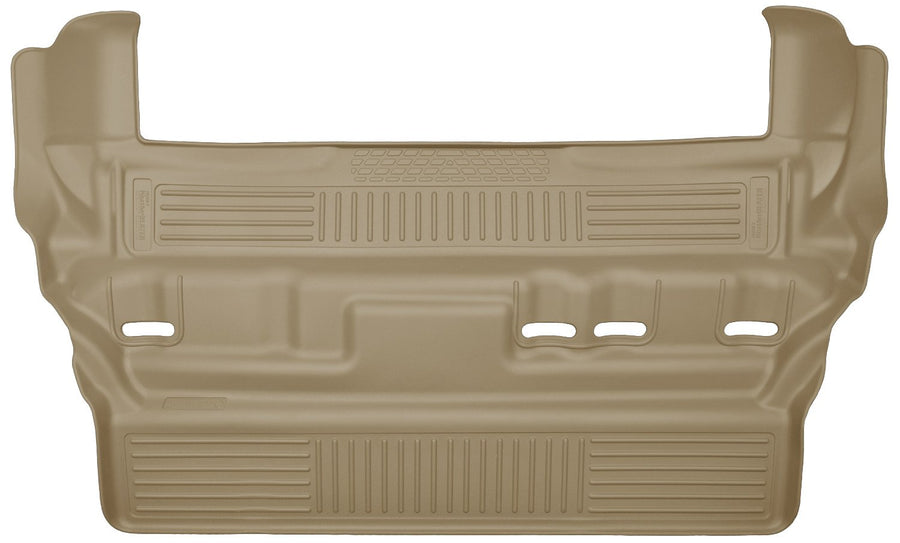 Weatherbeater Husky Liners Floor Mats | Fits 2015-2020 Cadillac Escalade; Chevrolet Tahoe; GMC Yukon w/2nd Row Bench Seat | 3rd Row, 1-pc Tan - 19313