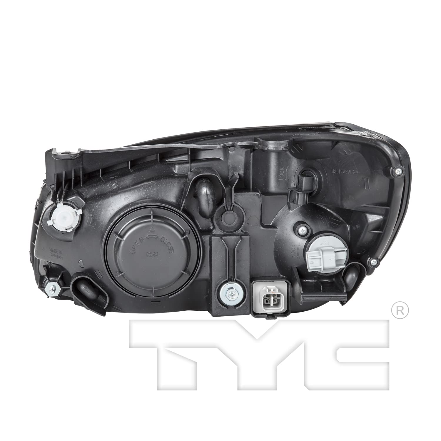 Right TYC Headlight Assembly Compatible with 2007-2009 Kia Spectra
