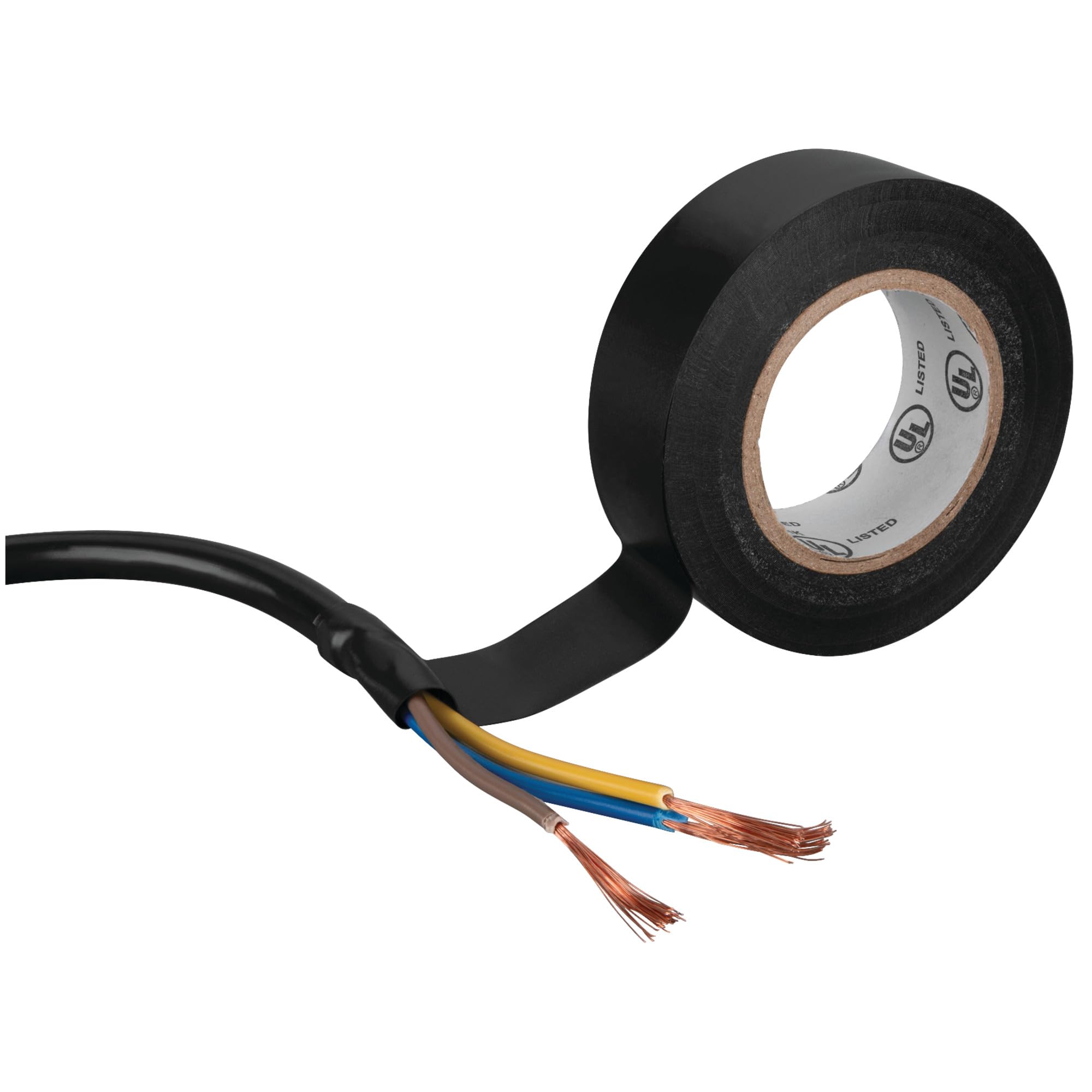W6085 Performance Tool 3/4-in x 30-ft Black Electrical Tape: General Purpose, Cable Insulation, Wire Bundling, Rubber Resin Adhesive, Flexible, 600V and 176-Degree (F) Tolerance