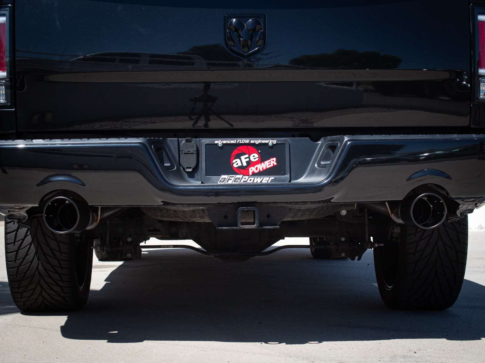 Gemini XV aFe POWER 49-32083-B Cat-Back Exhaust System w/Cut-Out, 3" 304 Stainless Steel, Black Tips, for 2009-2019 Dodge/RAM 1500