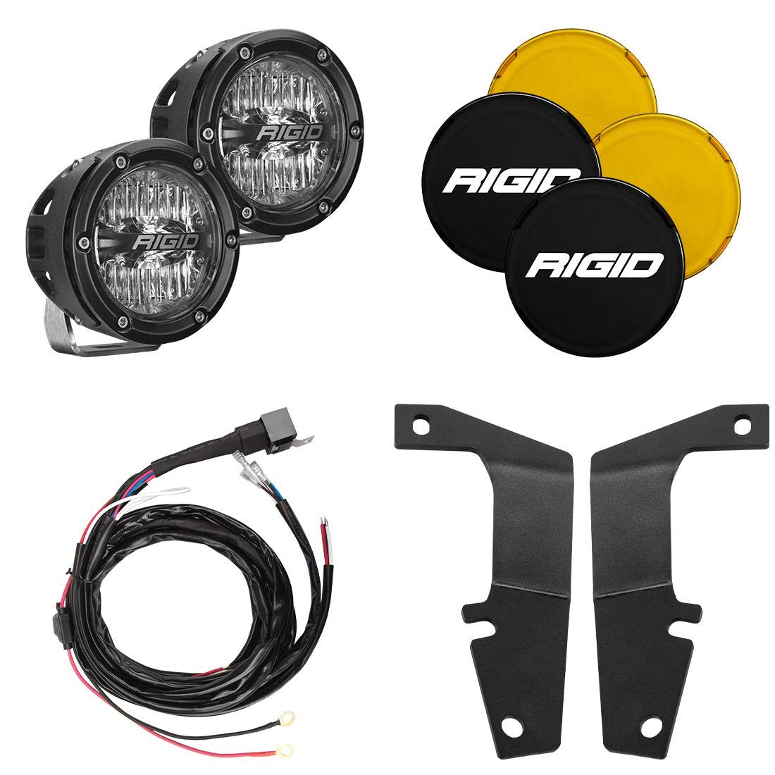 A-Pillar Light Kit RIGID INDUSTRIES – Fits the 2010-2020 4Runner – Includes 4 in 360 Series Drive Lights