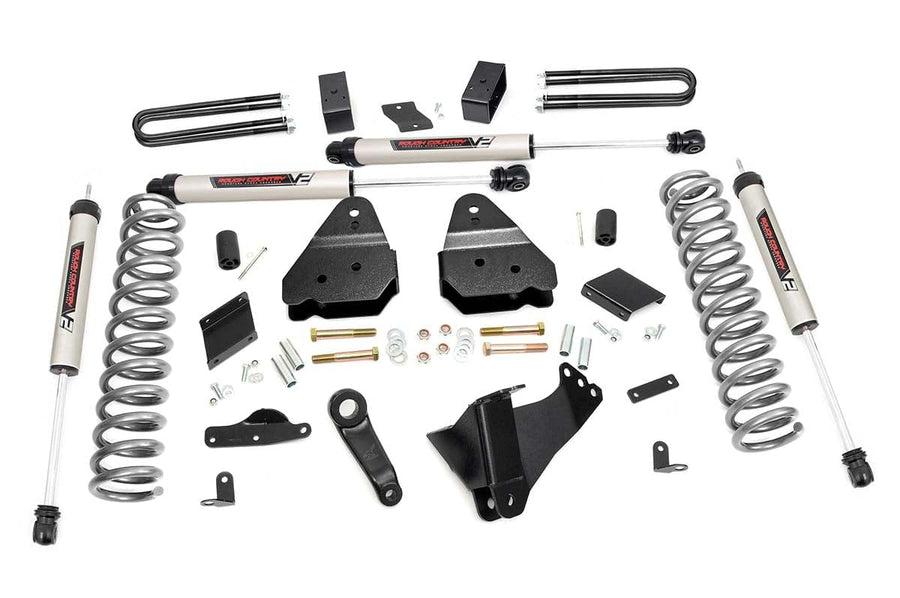 4.5" Rough Country Lift Kit w/V2 Shocks for 11-14 Ford Super Duty 4WD - 56370