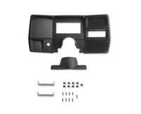 Dash Bezel Holley EFI 553-398 without A/C Vent Openings - Black