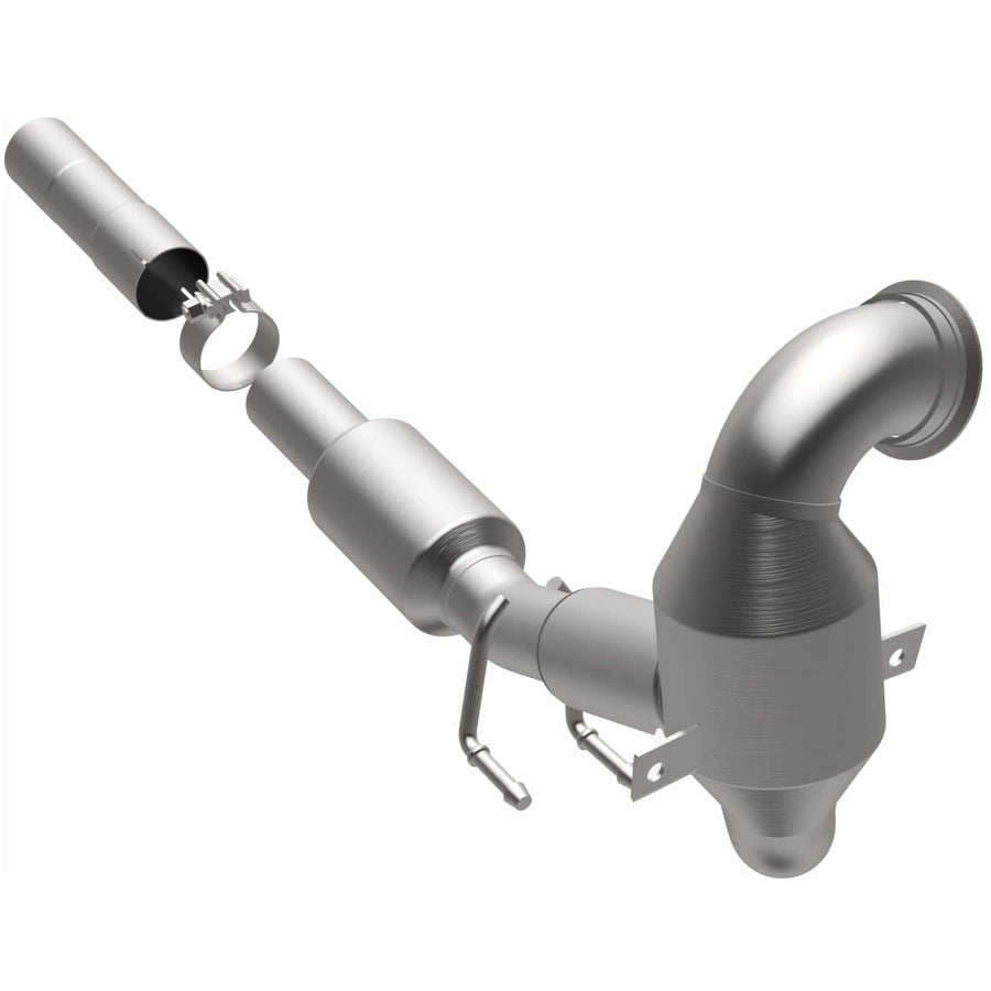 MagnaFlow Catalytic Converter Direct-Fit OEM Grade Federal/EPA Compliant 21-581 - Stainless Steel 2.5in Main Piping, 38.625in Overall Length, Post Converter O2 Sensor - Import Vehicle OEM Replacement