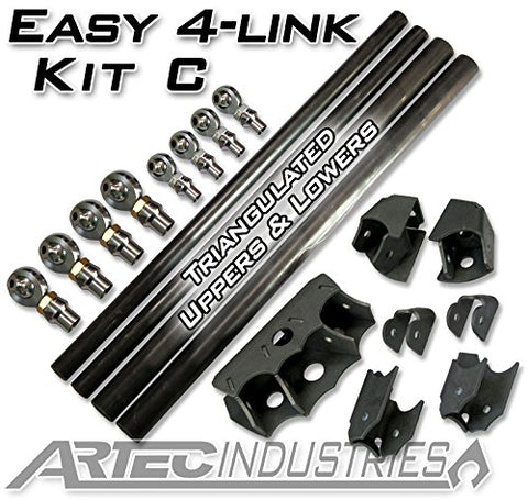 Artec Industries Easy 4 Link Kit LK0023-GNKQ C No Tube 7/8" and 1.25" Rod Ends, 1 Pack