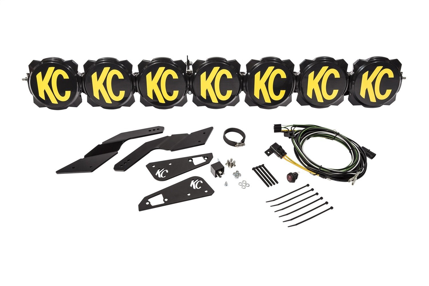 KC Hilites Gravity LED Pro6 91334 LED Light Bar 45 in. 7 Light System 16100 Lumens 140 Watt 610000 Candela Black