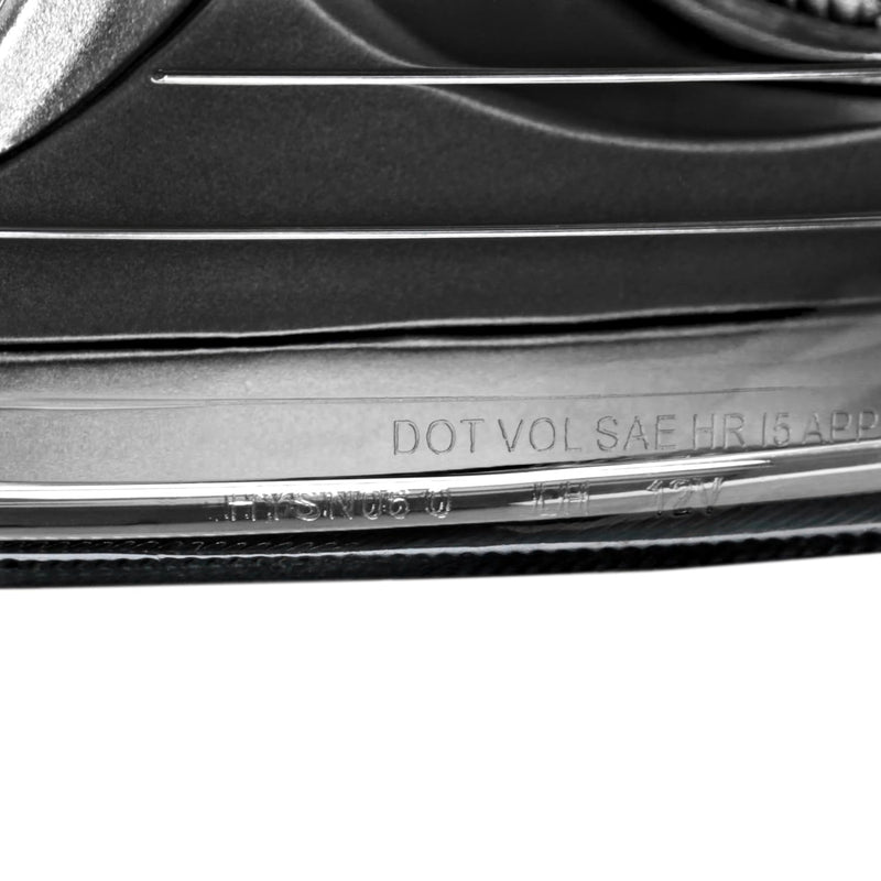 Black Projector Headlights SPEC-D TUNING Compatible with 2006-2008 Hyundai Sonata, Left + Right Pair Headlamp Assembly