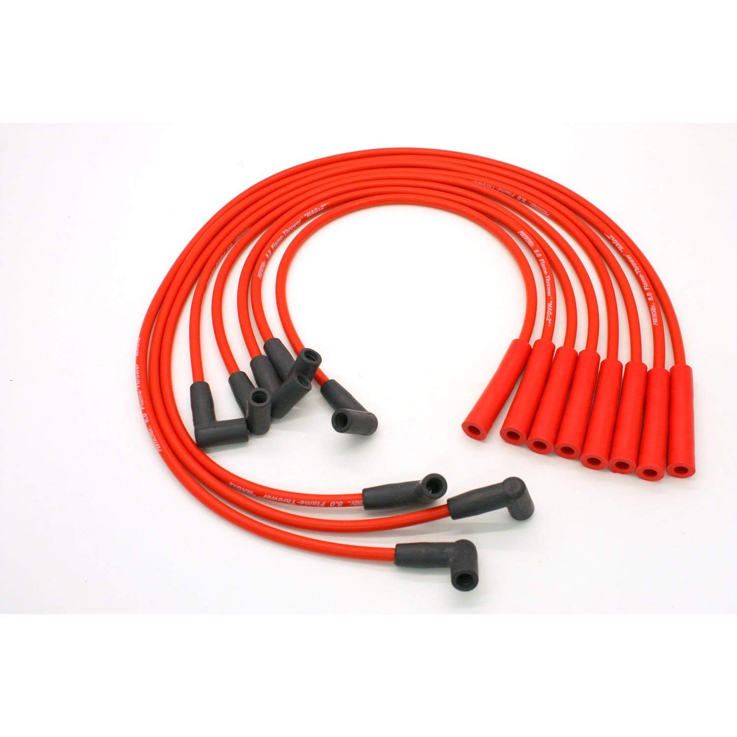 Pertronix 808406 Red Flame-Thrower Custom Fit 8mm 8 Cylinder Spark Plug Wire