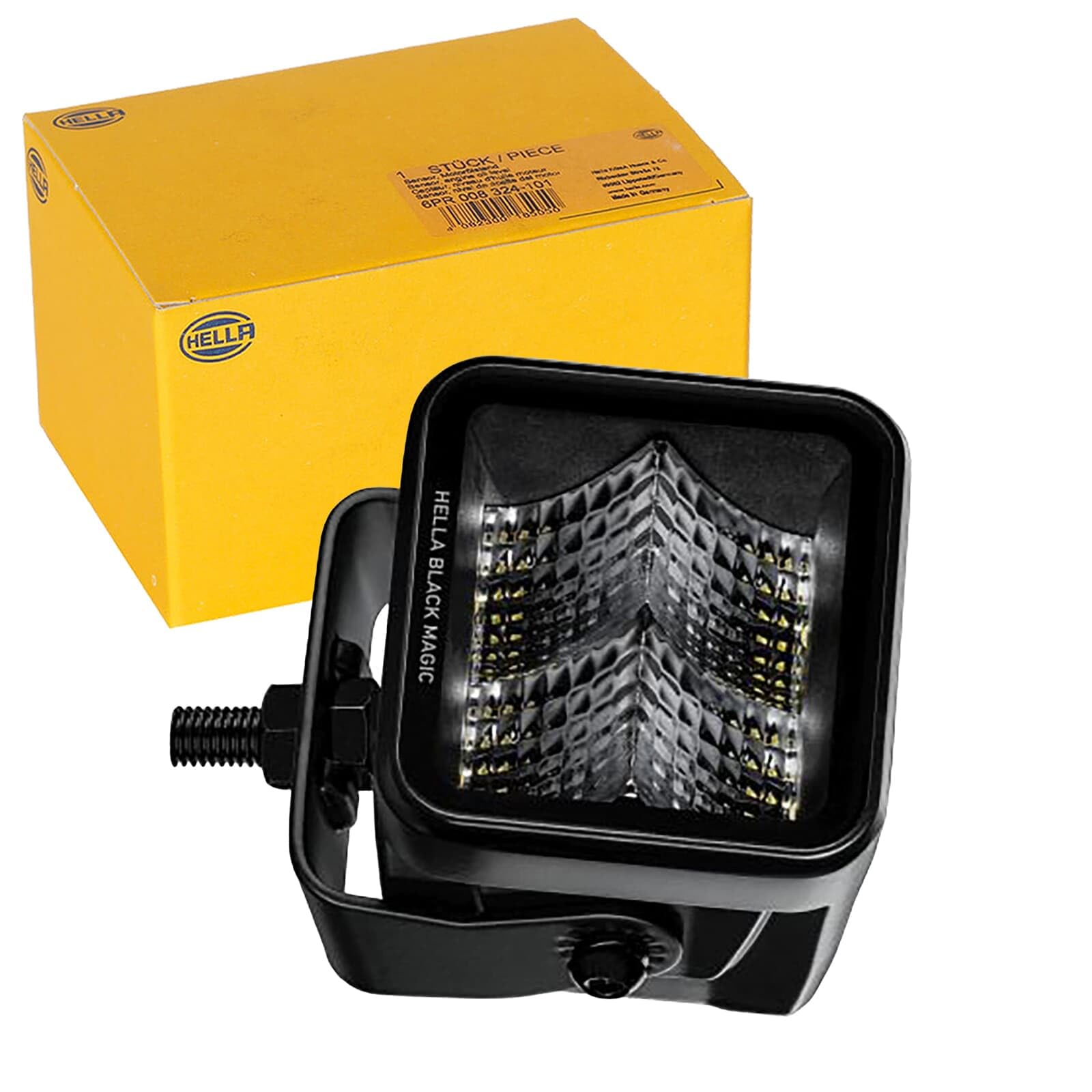Hella LED Headlight 1FA 358 176-841 Mounted/Screwed Cable 12/24 V 500 mm Connector German Plug