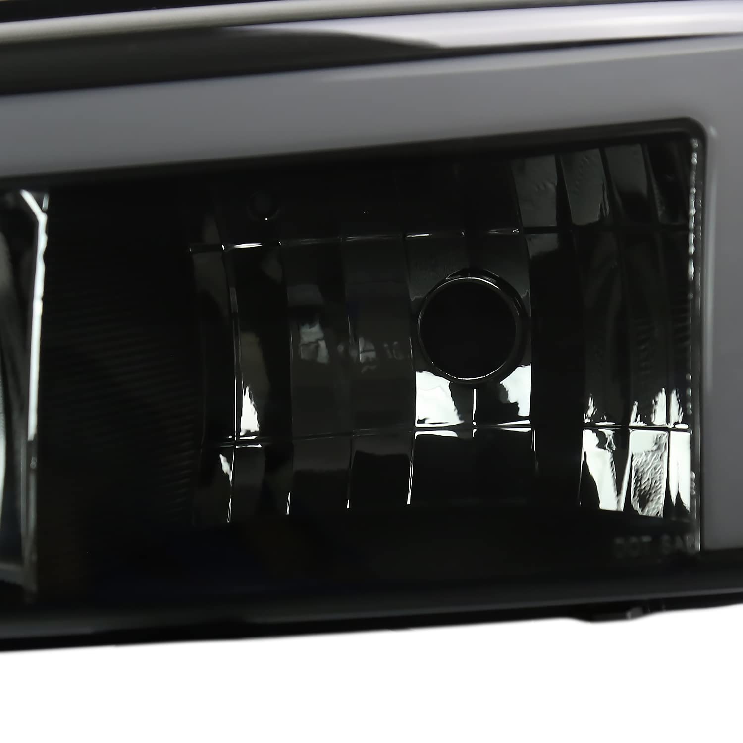 Black Smoke LED Tube Headlights + Sequential Bumper Lights SPEC-D TUNING Compatible with 1999-2006 GMC Sierra 1500/2500/3500