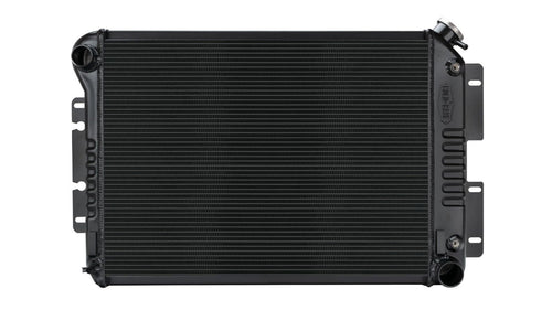 COLD - CASE Black Night Rider Series Cold Case Radiator, 27.5 in W x 18.5 in H x 3 in D, Driver Side Inlet, Passenger Side Outlet, Aluminum, Black Paint, Automatic