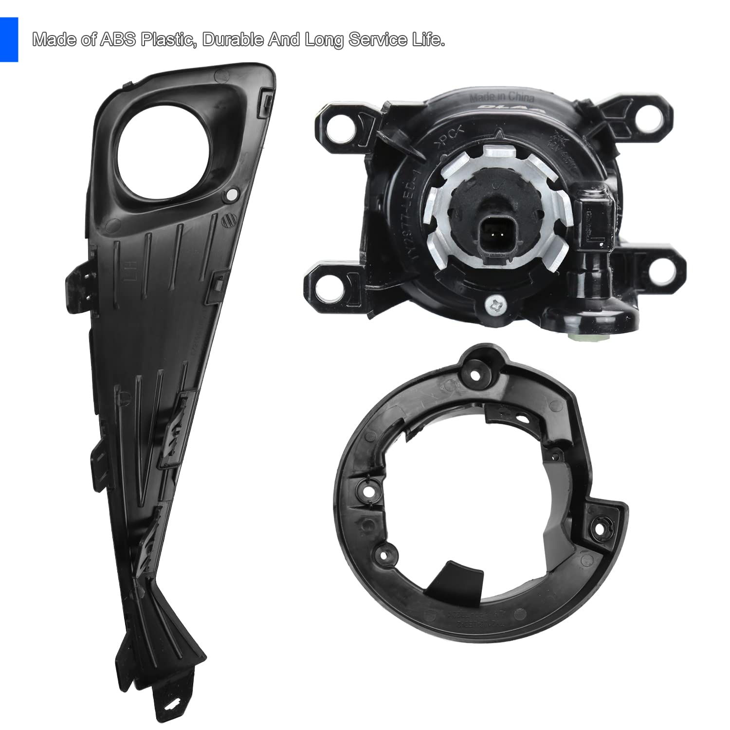 LED Fog Lamp Spec-D Tuning Clear Lens with OE Wiring and Switch Compatible with Toyota C-HR 2020-2022