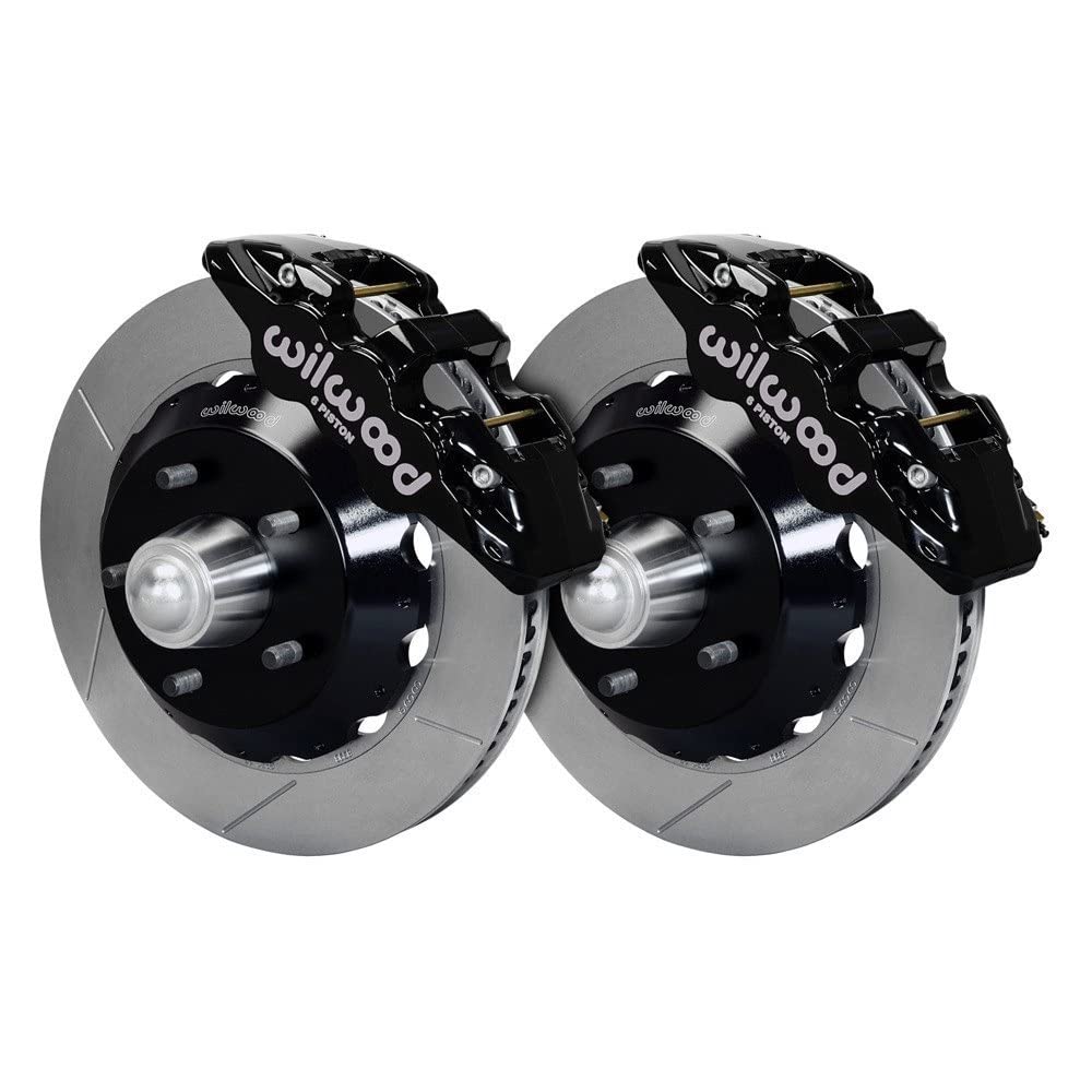 Front AERO6 Hub Kit,14.00,Drilled-Red