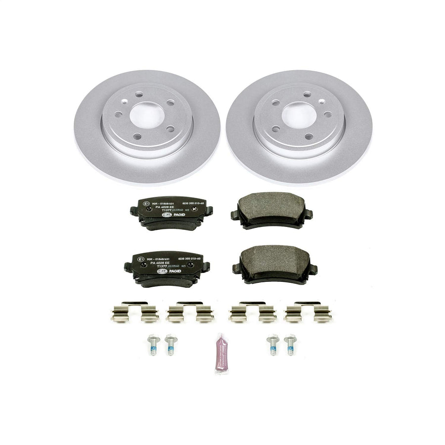 Power Stop ESK4624 Euro-Stop Rear Brake Kit For Audi A4 2005-2009, Audi A4 Quattro 2005-2009 [Model Specific]