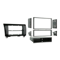 Metra 99-8220CHG Dash Installation Kit Single/Double DIN for 2010-Up Toyota Tundra Vehicles (High Gloss Charcoal)