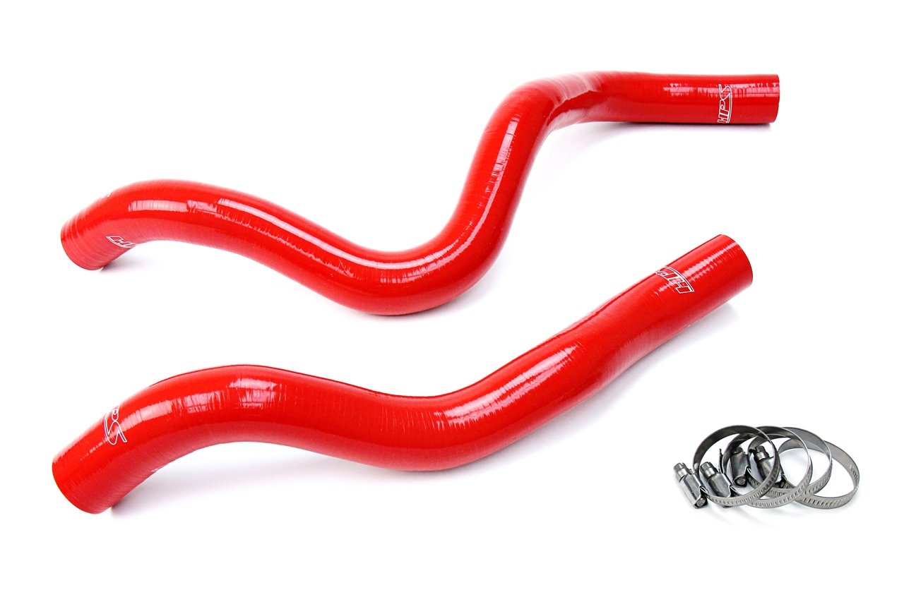 Red HPS 57-1677-RED Silicone Radiator Hose Kit Coolant, 1 Pack