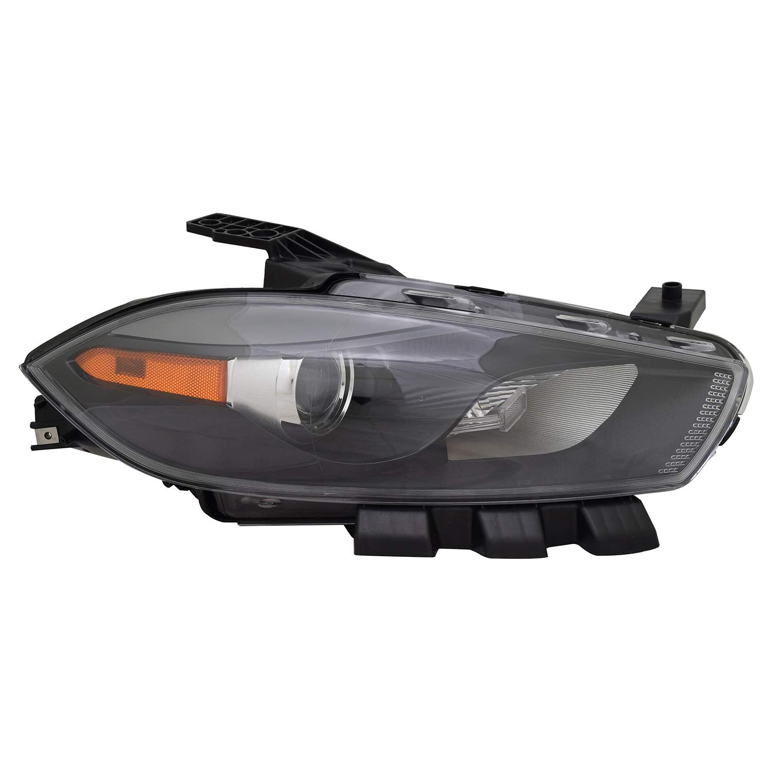 Right TYC Headlight Assembly Compatible with 2013-2015 Dodge Dart
